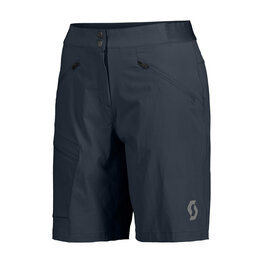 SCOTT Cyklistické nohavice krátke bez trakov - EXPLORAIR LIGHT W - modrá