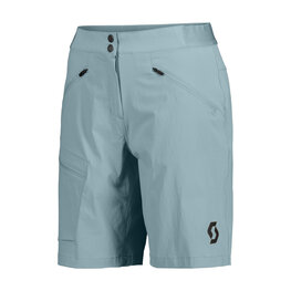 SCOTT Cyklistické nohavice krátke bez trakov - EXPLORAIR LIGHT W - modrá
