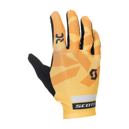 SCOTT Cyklistické rukavice dlhoprsté - RC ENDURANCE LF - oranžová/čierna