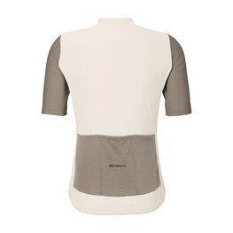 SCOTT Cyklistický dres s krátkym rukávom - ENDURANCE - biela/šedá