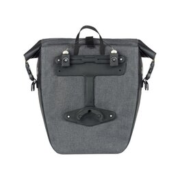 BASIL Cyklistická taška - NAVIGATOR STORM MIK SIDE L - šedá/čierna