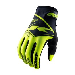 KENNY Cyklistické rukavice dlhoprsté - BRAVE KID - žltá
