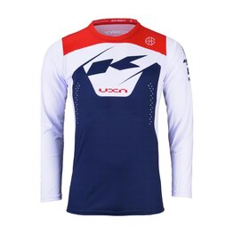 KENNY Cyklistický dres s dlhým rukávom letný - ELITE KID 24 - modrá