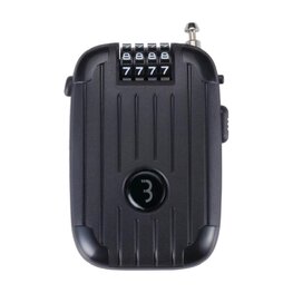 BBB zámok na bicykel - BBL-53XL MINICASE - čierna