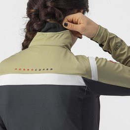 CASTELLI Cyklistická zateplená bunda - ALPHA ROS 2 W LIGHT - svetlo zelená