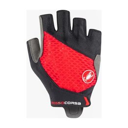 CASTELLI Cyklistické rukavice krátkoprsté - ROSSO CORSA 2 W - červená
