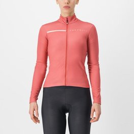 CASTELLI Cyklistický dres s dlhým rukávom zimný - SINERGIA 2 - červená