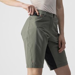 CASTELLI Cyklistické nohavice krátke bez trakov - UNLIMITED W BAGGY - šedá