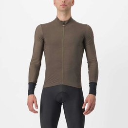 CASTELLI Cyklistický dres s dlhým rukávom zimný - FLIGHT LS AIR - zelená
