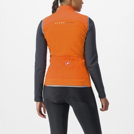 CASTELLI Cyklistická vesta - PERFETTO RoS 2 W - oranžová