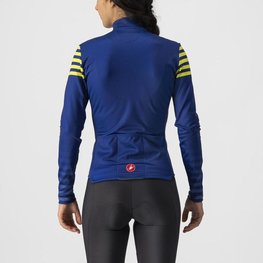 CASTELLI Cyklistický dres s dlhým rukávom zimný - AUTUNNO - modrá