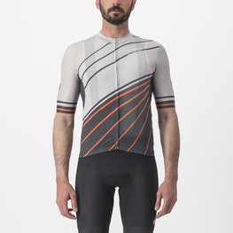 CASTELLI Cyklistický dres s krátkym rukávom - SPEED STRADA - šedá