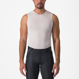 CASTELLI Cyklistické tričko bez rukávov - PRO MESH 2.0 - biela