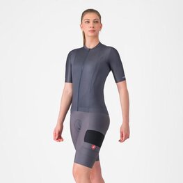 CASTELLI Cyklistické nohavice krátke s trakmi - UNLIMITED CARGO W - šedá