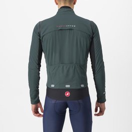 CASTELLI Cyklistická zateplená bunda - ALPHA DOPPIO RoS - zelená