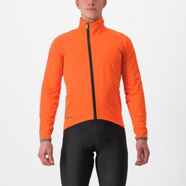CASTELLI Cyklistická zateplená bunda - GAVIA LITE - oranžová