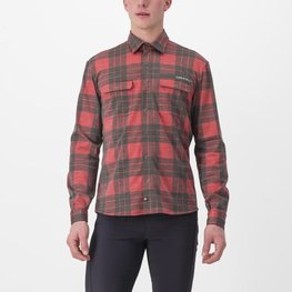 CASTELLI košeľa - UNLIMITED FLANNEL - červená