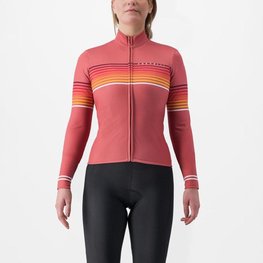 CASTELLI Cyklistický dres s dlhým rukávom zimný - OTTANTA - červená