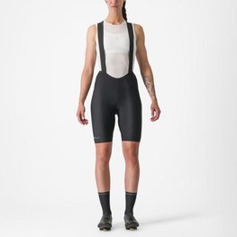 CASTELLI Cyklistické nohavice krátke s trakmi - ESPRESSO W DT - čierna