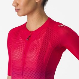 CASTELLI Cyklistický dres s krátkym rukávom - CLIMBER'S 4.0 W - červená