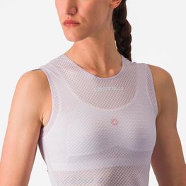 CASTELLI Cyklistické tričko bez rukávov - PRO MESH W - fialová