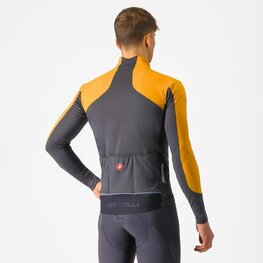 CASTELLI Cyklistická zateplená bunda - PERFETTO AIR - oranžová