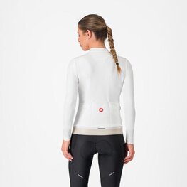 CASTELLI Cyklistický dres s dlhým rukávom zimný - ESPRESSO THERMAL W - biela