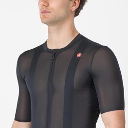 CASTELLI Cyklistický dres s krátkym rukávom - A/C - čierna