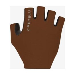 CASTELLI Cyklistické rukavice krátkoprsté - ESPRESSO - hnedá