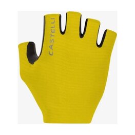 CASTELLI Cyklistické rukavice krátkoprsté - ESPRESSO - žltá