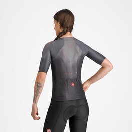 CASTELLI Cyklistický dres s krátkym rukávom - A/C W - čierna
