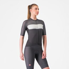 CASTELLI Cyklistický dres s krátkym rukávom - ELEGANTE - čierna