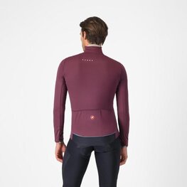 CASTELLI Cyklistická zateplená bunda - ALPHA 150 - bordová