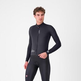 CASTELLI Cyklistická vetruodolná bunda - DO.DI.CI. - čierna