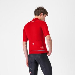 CASTELLI Cyklistická vetruodolná bunda - DO.DI.CI. SHORT SLEEVE - červená