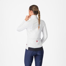CASTELLI Cyklistická zateplená bunda - ESPRESSO AIR W - biela
