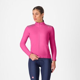 CASTELLI Cyklistická zateplená bunda - ESPRESSO AIR W - ružová