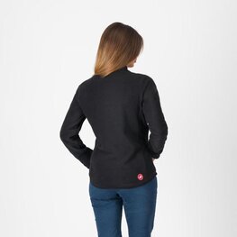 CASTELLI mikina - CLASSICO W FLEECE - čierna