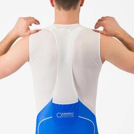 CASTELLI Cyklistické nohavice krátke s trakmi - AERO RACE S KIT - modrá