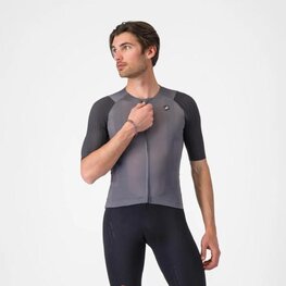 CASTELLI Cyklistický dres s krátkym rukávom - AERO RACE 8S - šedá