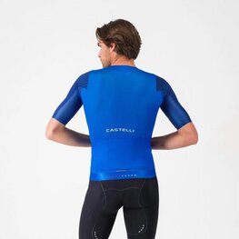 CASTELLI Cyklistický dres s krátkym rukávom - AERO RACE 8S - modrá