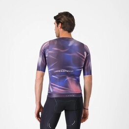 CASTELLI Cyklistický dres s krátkym rukávom - AERO RACE 8S - fialová