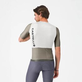 CASTELLI Cyklistický dres s krátkym rukávom - CORRETTO - béžová/ivory