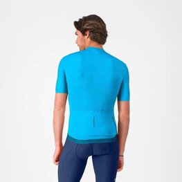 CASTELLI Cyklistický dres s krátkym rukávom - ESPRESSO 2 - svetlo modrá
