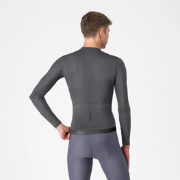 CASTELLI Cyklistický dres s dlhým rukávom letný - ESPRESSO 2 LS - šedá