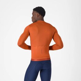 CASTELLI Cyklistický dres s dlhým rukávom letný - ESPRESSO 2 LS - červená