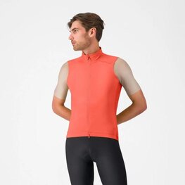 CASTELLI Cyklistická vesta - ESPRESSO 2 - červená