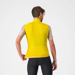 CASTELLI Cyklistická vesta - ESPRESSO 2 - žltá