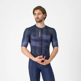 CASTELLI Cyklistický dres s krátkym rukávom - CLIMBER'S A/C - modrá