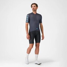 CASTELLI Cyklistický dres s krátkym rukávom - ENTRATA APEX - modrá